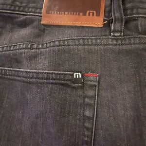 Mens jeans size 36 by travis Matthew. Black gray wash. Good used condition